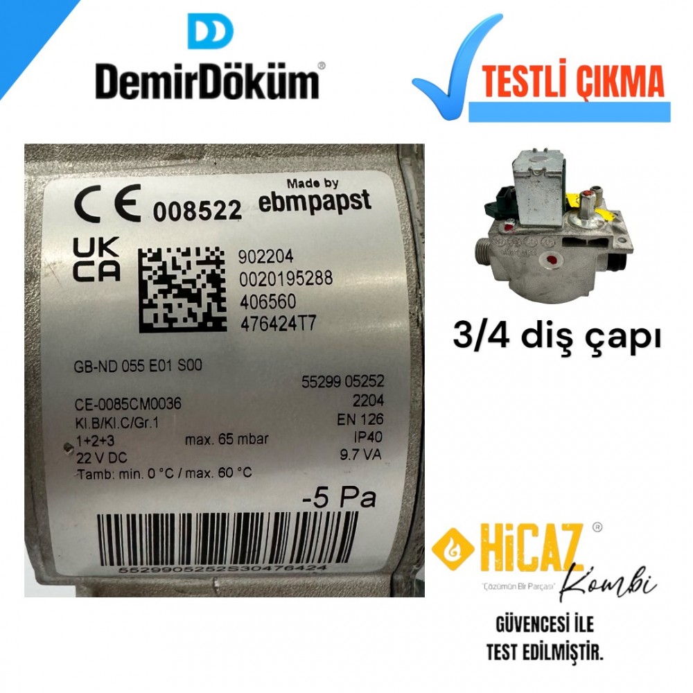 DEMİRDÖKÜM ATROMİX ÇIKMA GAZ VALFİ